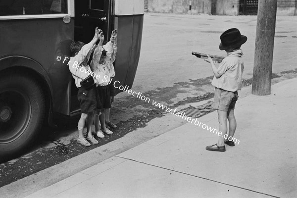 CHILDREN PLAYING ON BUS